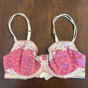 Wacoal Pink Tan Underwired Lace Bra 853168 36D